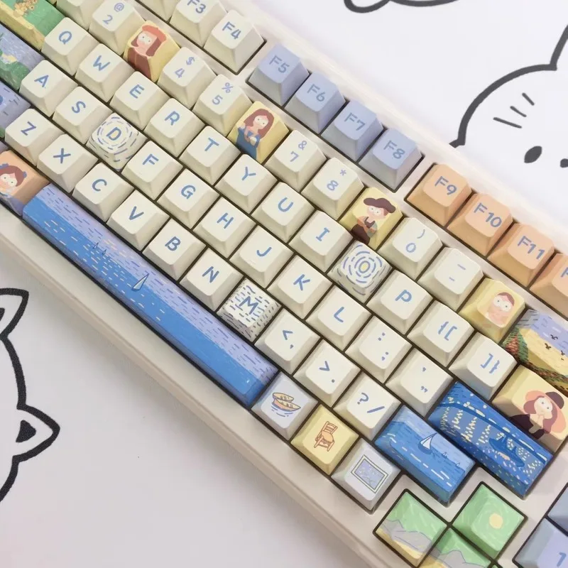 Original Character Theme 150Keys DMA Key Cap Cherry Profile Point Cute Keycap Costom Mechanical Keyboard Key Caps Accessory Gift