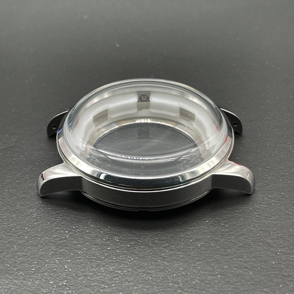 حافظة ساعة من سلسلة Mod Press ، 40 ، مناسبة لـ NH35 ، حركة ميكانيكية NH38 ، فولاذ 316L ، أجزاء حافظة للتعديل ، زجاج مقوس علوي