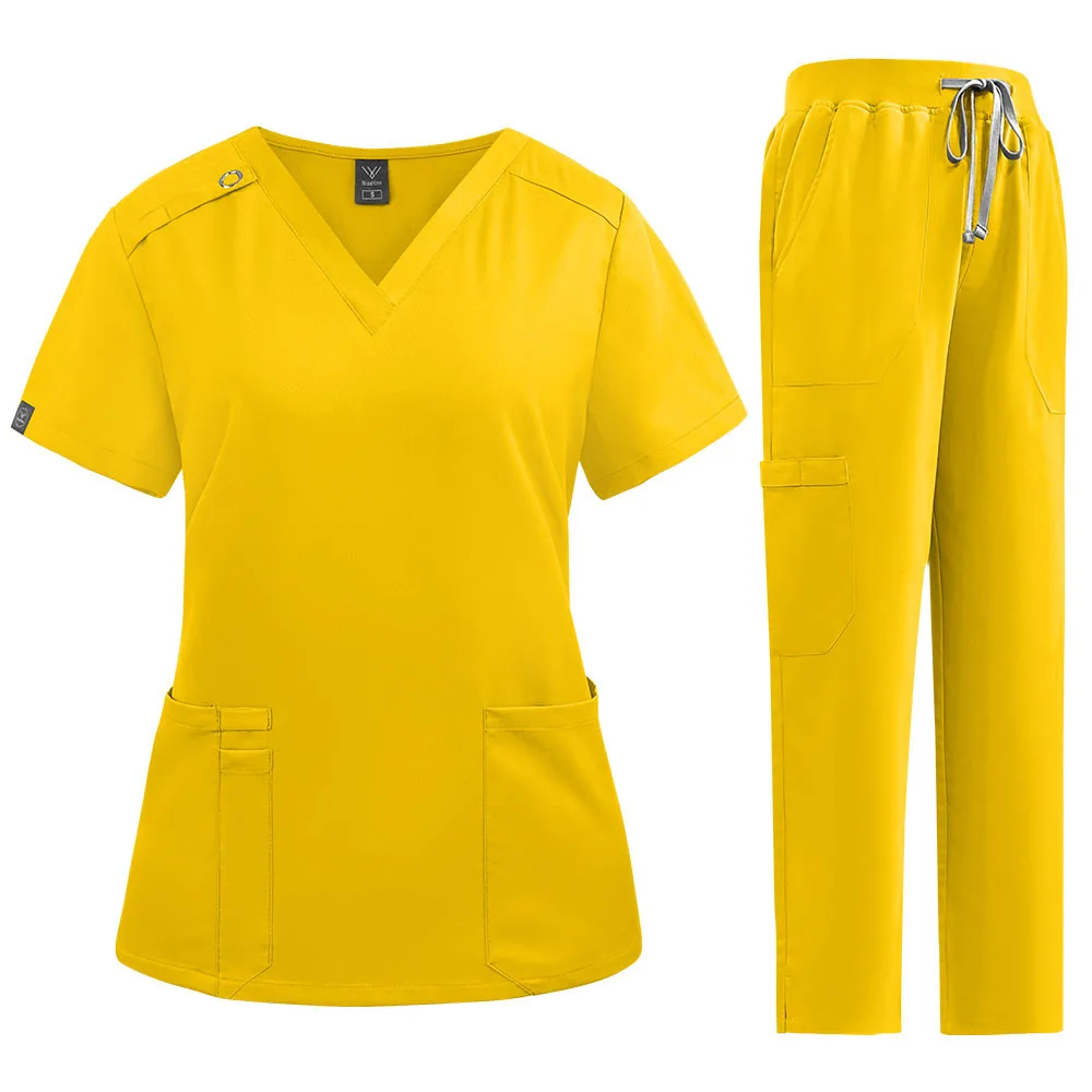 High-Quality Unisex Nurse Scrubs Set | Hot-Selling Straight-Leg Pants (Europe & America)