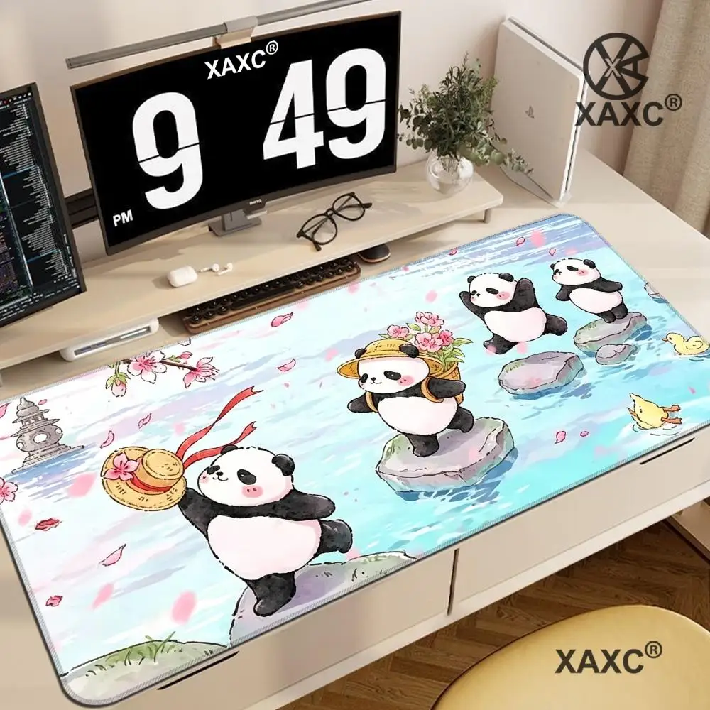 

Cute Giant Panda Art Aesthetic Desk Mat Large Extended Gaming Mouse Pad Non-Slip Desk Pad for Laptop Computer Keyboard XAXC