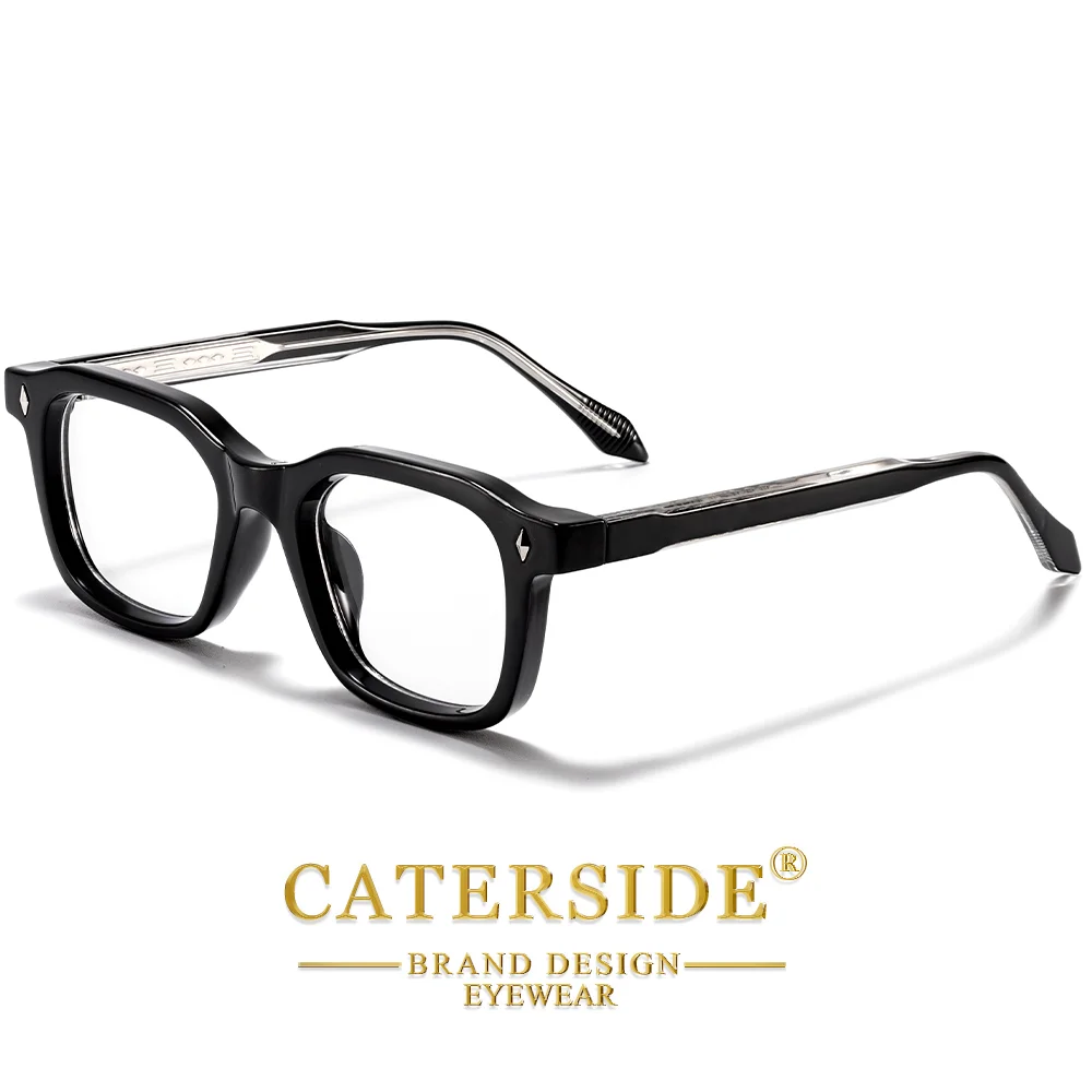 CATERSIDE Herren-Sonnenbrille mit personalisiertem Design, quadratischer Rahmen, Damen-Sonnenbrille, Retro, trendige Sonnenbrille, für Reisen, Business, Party, Geschenk, Brille, UV400 – Detail 16