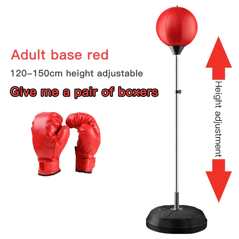 

Adjustable Vertical boxing ball Boxing Punch Children's boxing punching bag gloves tumbler vertical training