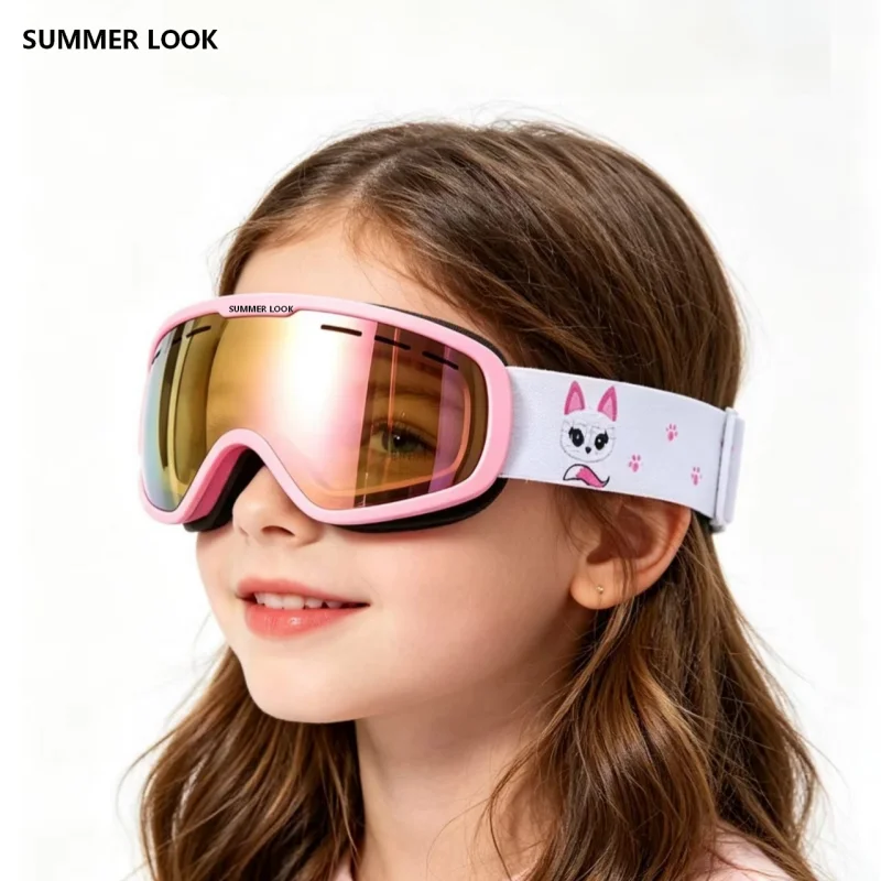 Children's Anti-Fog Skiing Goggles UV Resistant Impact Resistant Hiking Goggles New