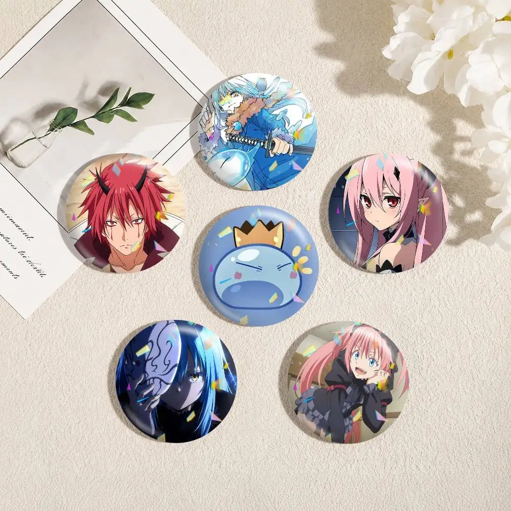 That Time I Got Reincarnated As A Slime 25 32 44 58 75mm Badges Personalized Round Brooches Pins Accessory Gift