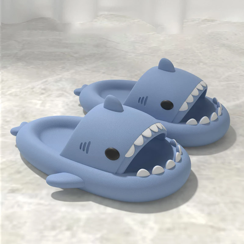 

Summer Cute Shark Soft Comfortable EVA Anti-slip Slippers Fashion Kids Girl Boy Antibacterial Slipper Soft Indoor Outdoor Beach