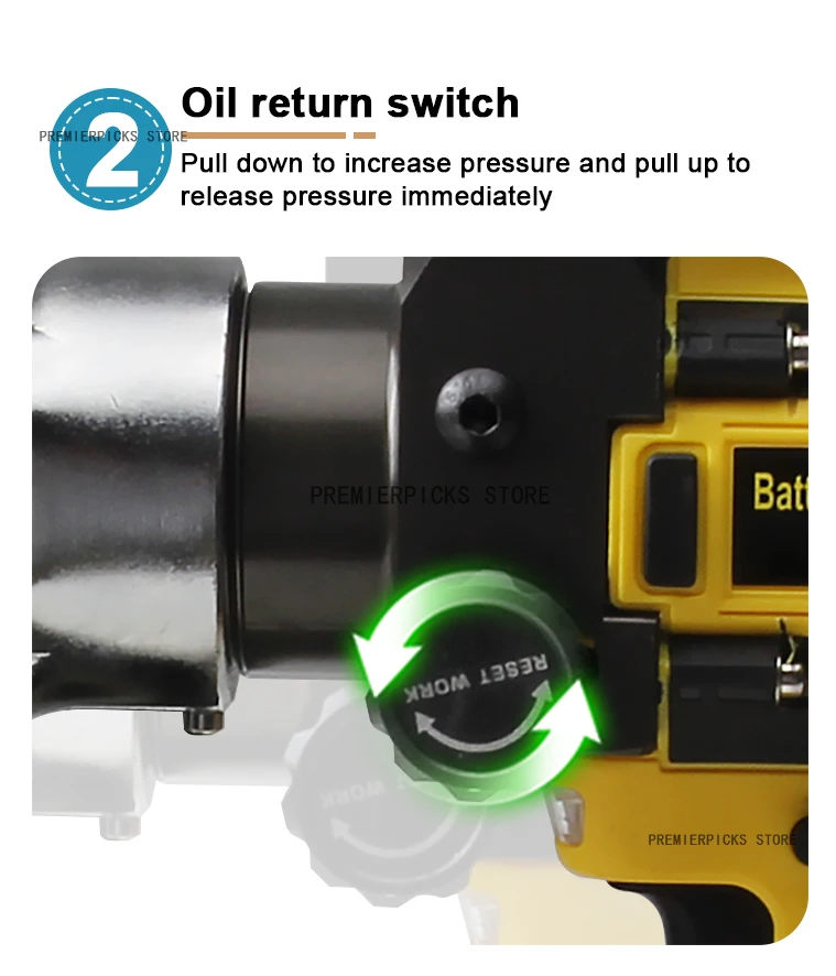 CM-300G ケーブルラグ用電動圧着工具バッテリークリンパ油圧圧着工具バッテリー 2 個付き