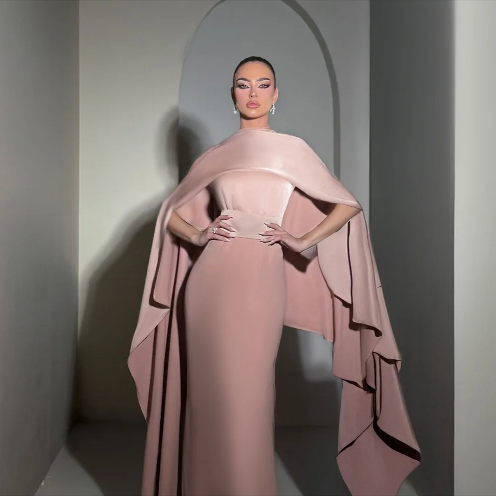 

Customized High Quality Fashion Ruched Pleat Straight Scoop Neck Long Dresses Bespoke Occasion Dresses Sizes Available Matching