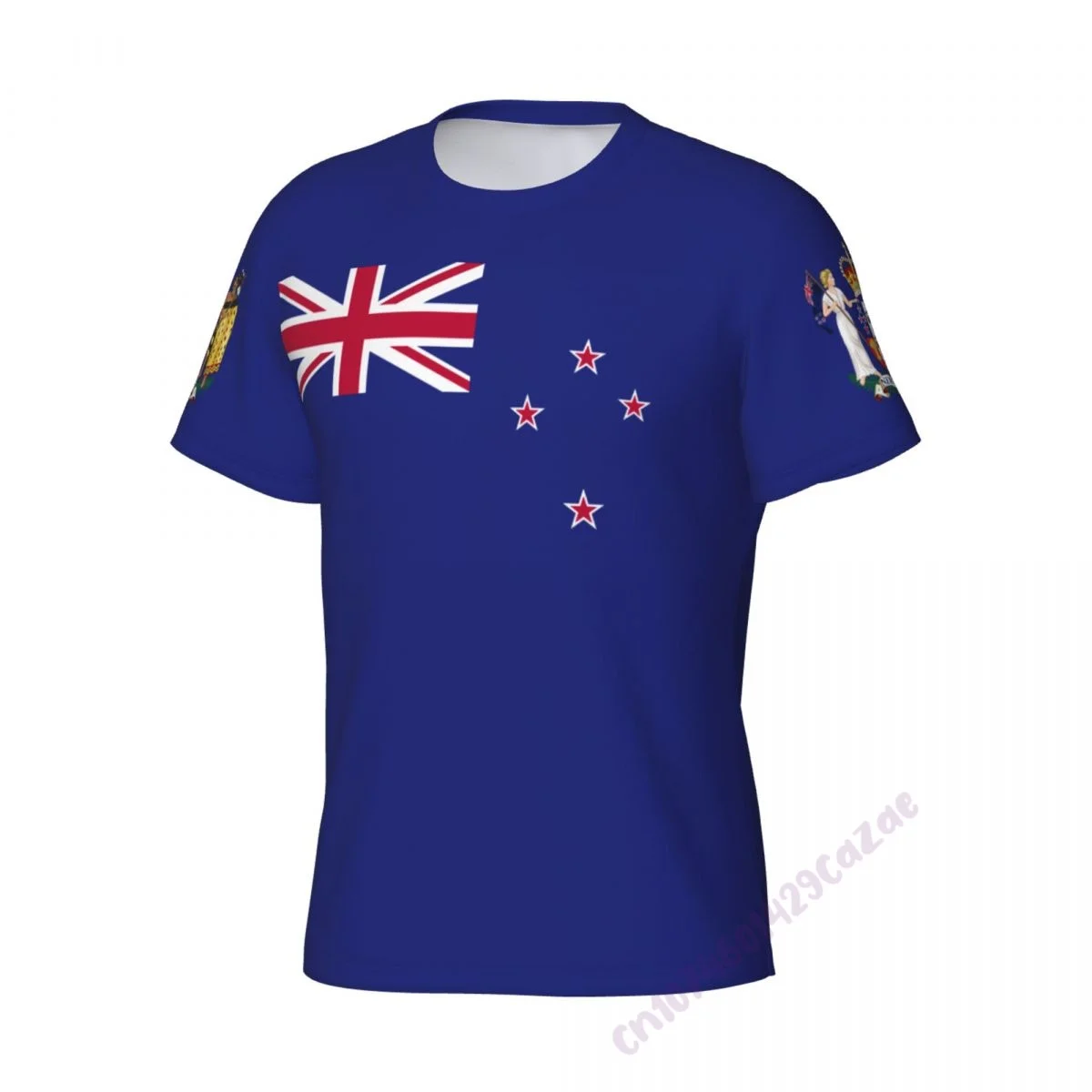 New Zealand Flag 3D T-shirt Men Running Sport Skinny Short Tee Shirt Male Gym Fitness Bodybuilding Workout Tops Clothing