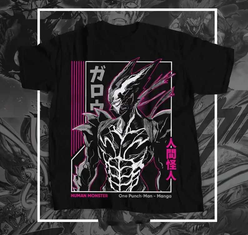 

Punch Man Villian Graphic Anime T-Shirt Unisex Soft Top Japanese Manga Apparel Anime Manga Anime Merchandise