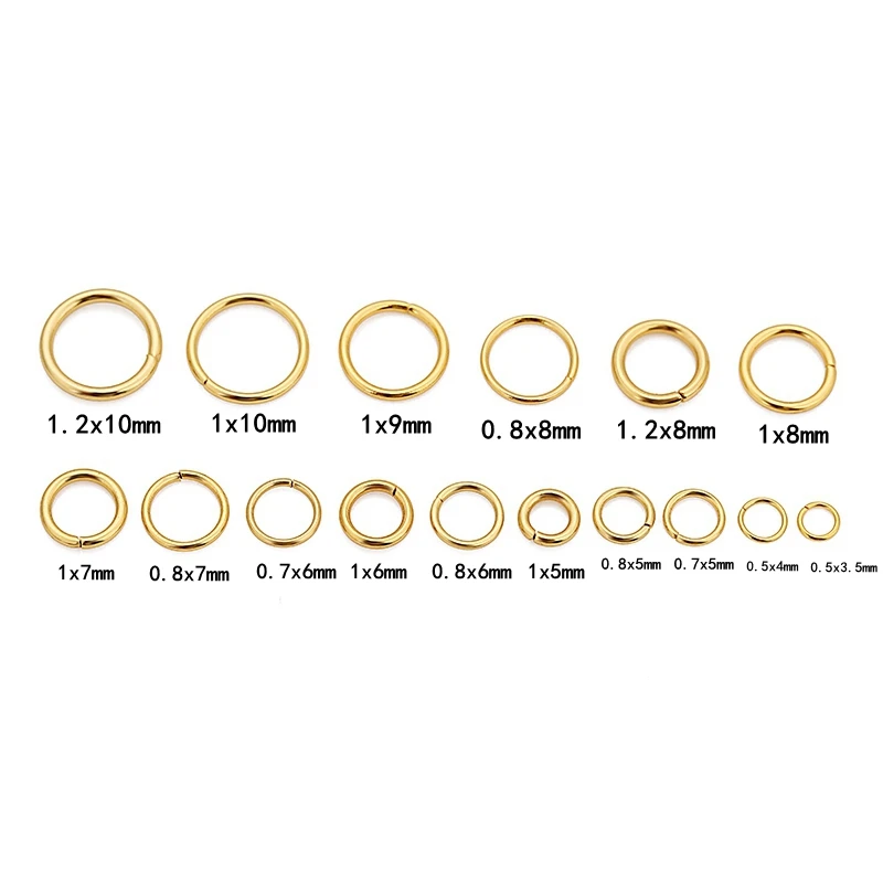 100pcs 3.5/4/5/6/7/8/9/10mm Every Stainless Steel PVD Jump Rings Split Rings for DIY Necklace Earrings Jewelry Accessories image 3