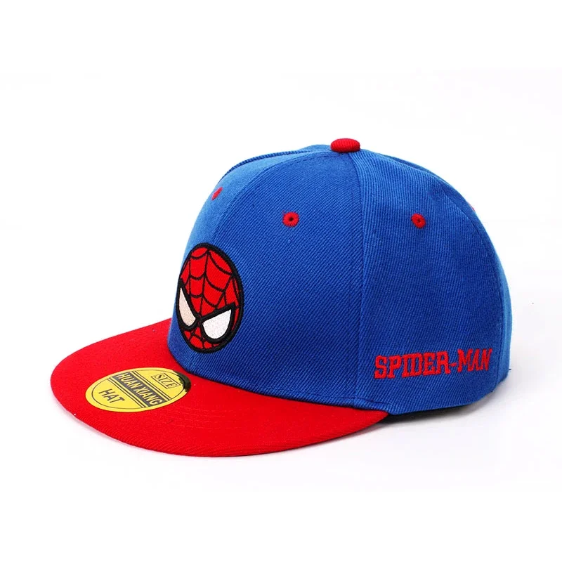 2023 Disney Spiderman Cartoon Baby Hat Kids Baseball Cap Boy Girl Marvel Caps Snapback Hip Hop Child Toddler Cap Adjustable 2-8Y