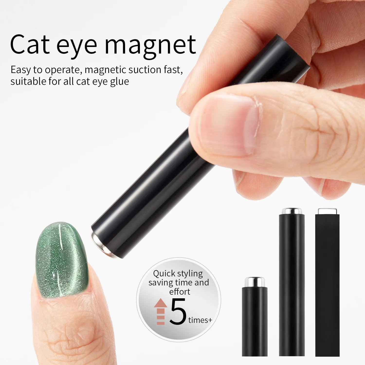 

Мини-набор магнитов для дизайна ногтей с каменным узором, набор гелей с кристаллами и магнитной палочкой, салон «кошачий глаз», домашние инструменты для ногтей «сделай сам»