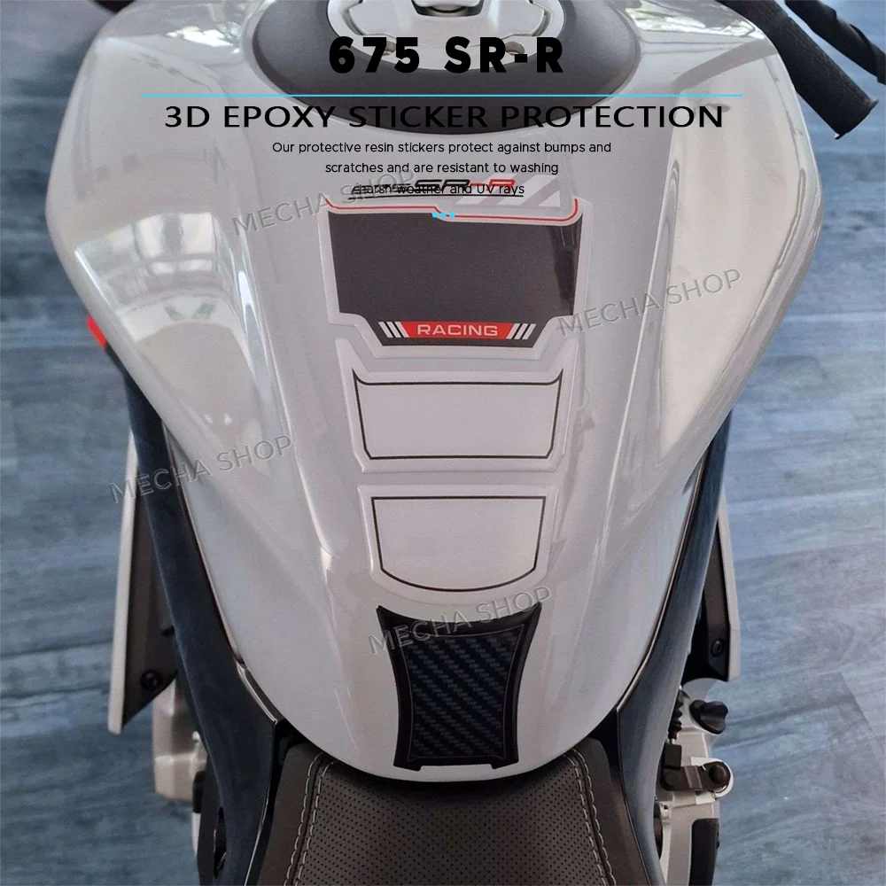 For CF MOTO 675SR-R 675SRR 2026 2025 3D Motorcycle Fuel Tank Sticker Tank Protection Decals