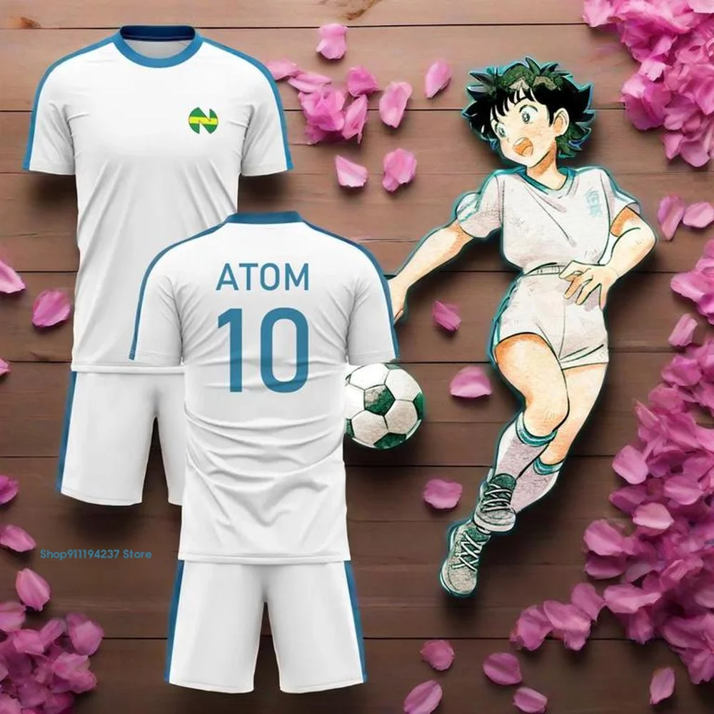 3D Cosplay Comics Style Captain Tsubasa Anime Set T Shirt Sports T-shirts For Men Custom Quick-drying Sportswear Unisex Jersey