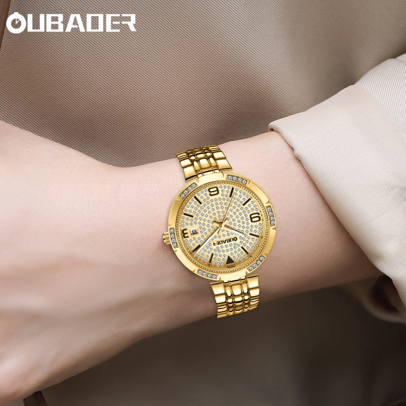 Oubaoer New Brand 2024 Women's Watch Fashion Quartz Watch Women's Luxury Watch High end Luxury Women's Watch Gifts for Women