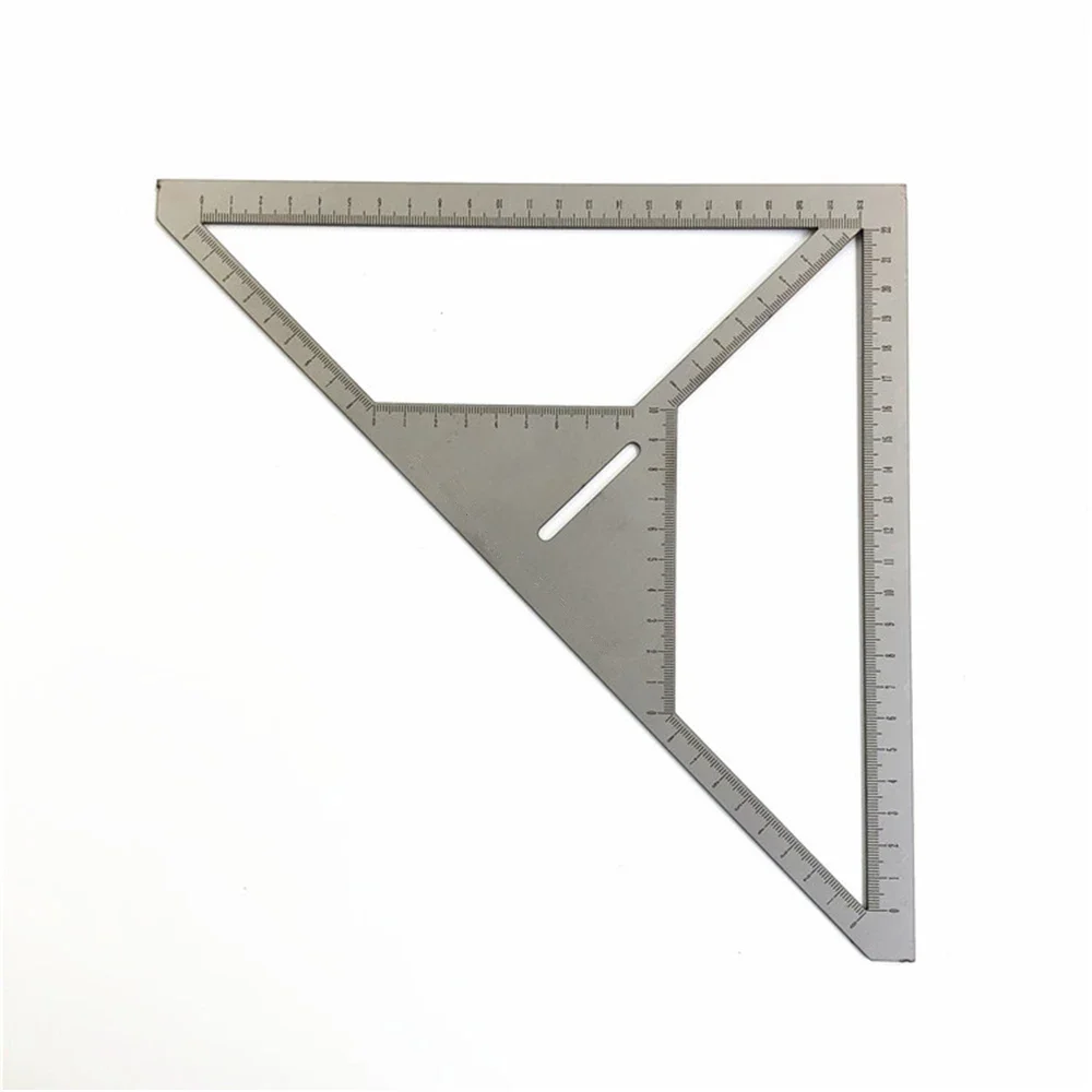 Regla de drenaje de suelo de acero inoxidable, herramienta de artefacto para ladrillos, regla triangular con escala, regla de azulejo de cerámica de medición