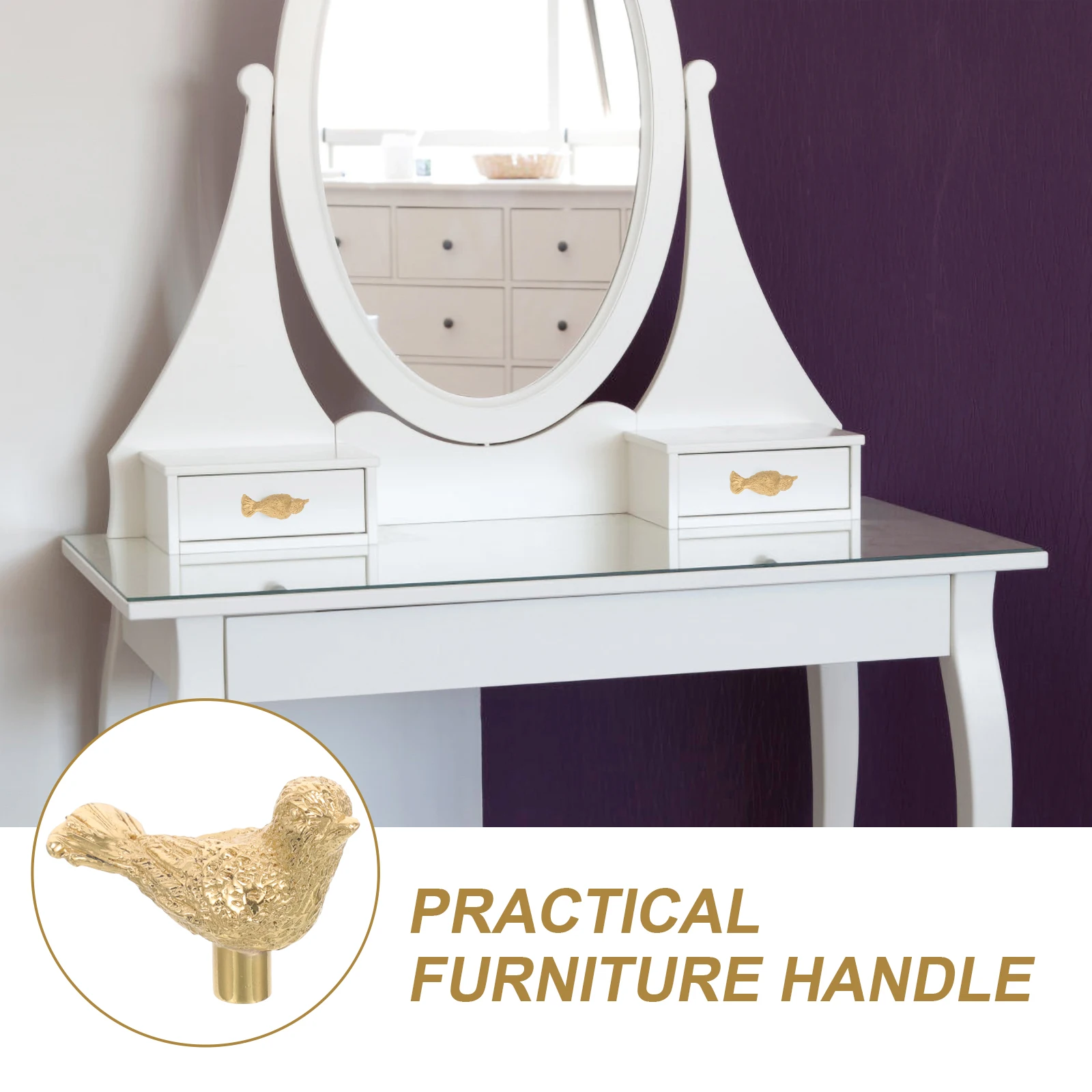 

Brass Bird Shaped Knobs 47x19x25mm for Cabinets Drawers Dressers Cupboards Furniture Hardware Closet Door Pulls