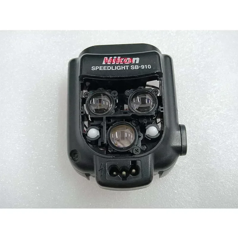 ニコン-sb-910-sb910-フラッシュフロントシェルとランプビーズなし赤カバー修理および交換部品