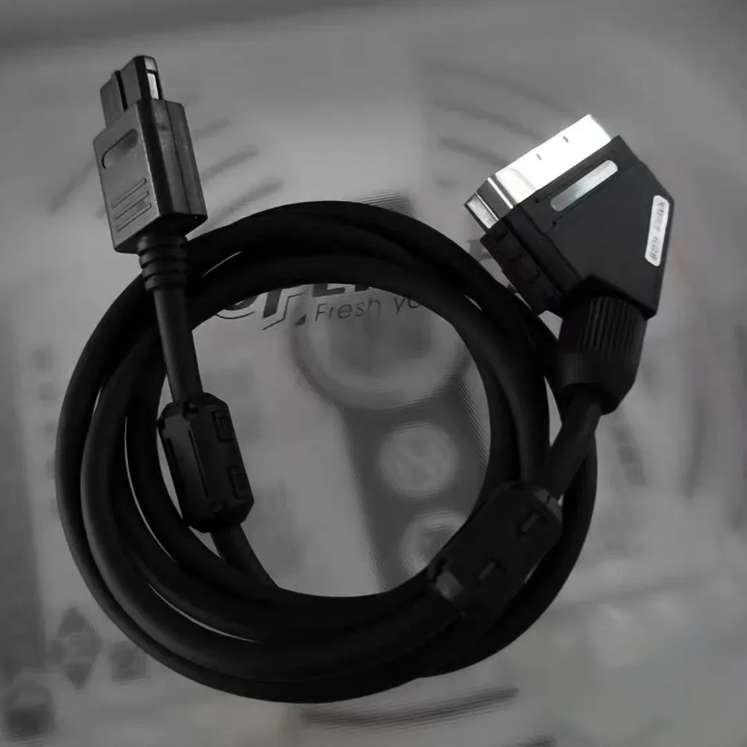 NTSC High-quality Nes SFC/SNES/NGC Super SCART Audio-Video AV Cable, European Standard Broom Head with RGB Output.