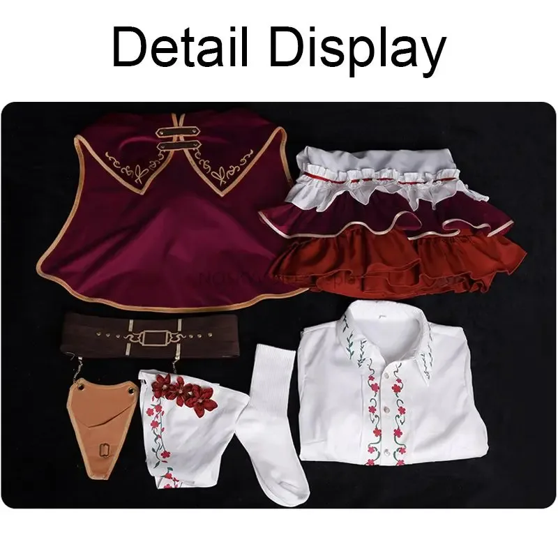 فساتين Project Sekai Azusawa Kohane التأثيرية ميكو: المرحلة الملونة! الرداء الأحمر الصغير أزياء حية سيئة فرقة كوهان