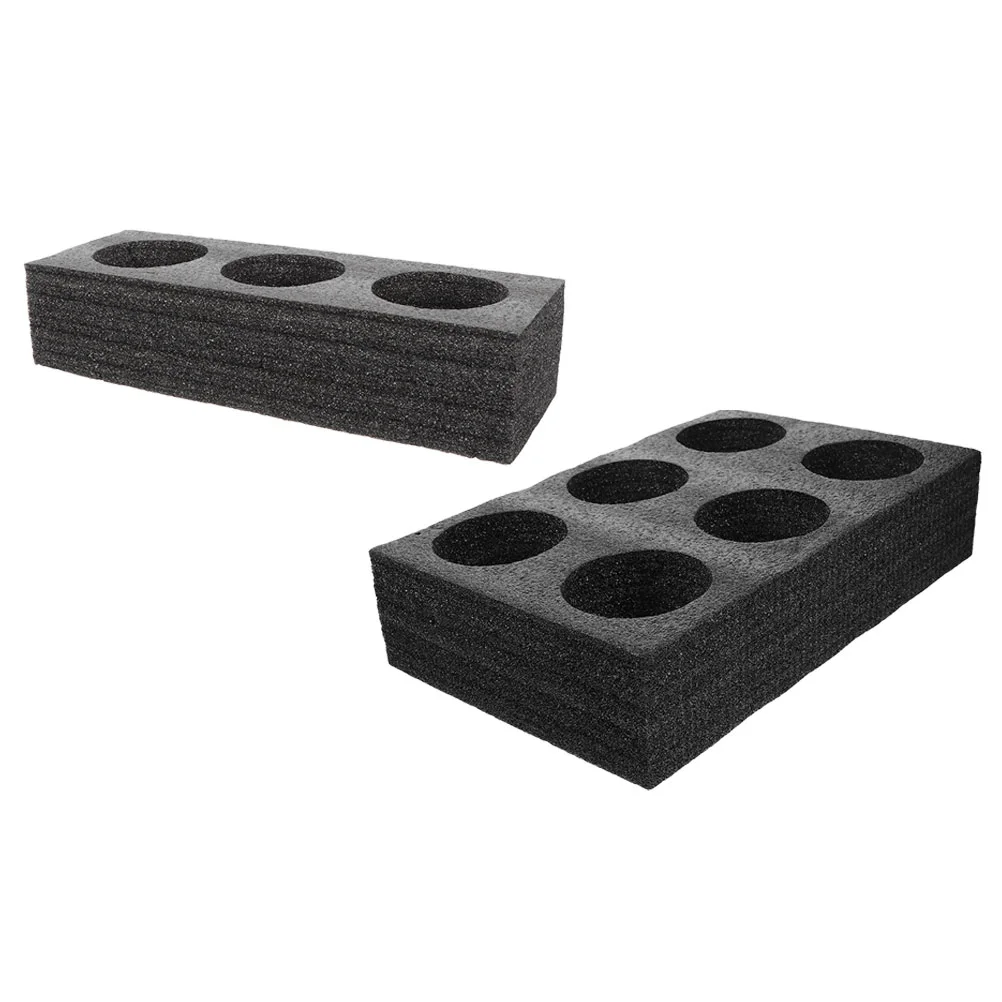 2 Pcs Beverages Milk Tea Cup Holder Drink For Delivery Carrier Fixture Coffee Tray Takeout Holders Black Trays