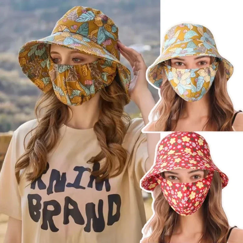 

Хит продаж: Широкополая панама для сбора чая с защитой от солнца и УФ-излучения, с цветочным принтом, для активного отдыха