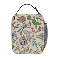 Toy Story 4 Retro Character Toss borsa da pranzo isolata contenitore per il pranzo ad alta capacità borsa termica Tote Lunch Box Beach Girl Boy