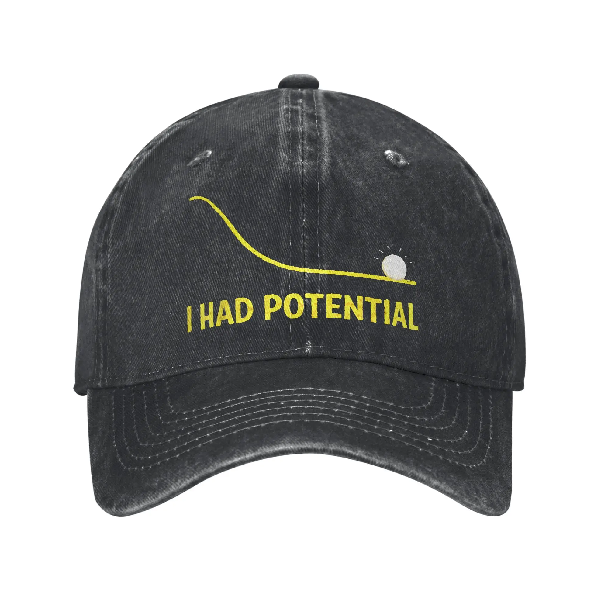 I Had Potential Funny  Meme Baseball Caps Fashion Distressed Cotton Project Hail Mary  Snapback Hat All Seasons Travel Gift Cap