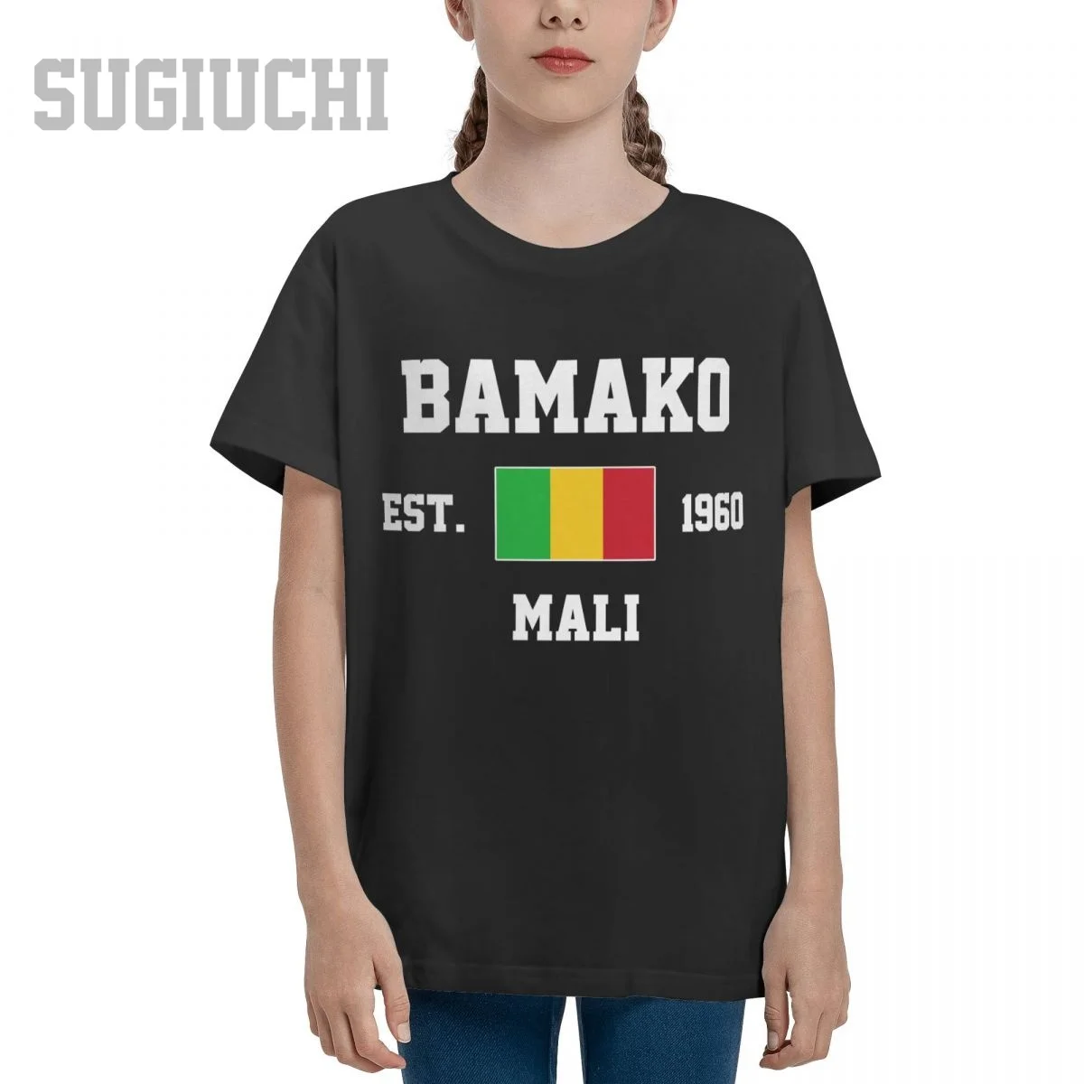 Unisex Youth Boy/Girl Mali EST.1960 Bamako Capital T-shirt Kids tshirt tee 100% Cotton T Shirt o-neck short sleeve Children