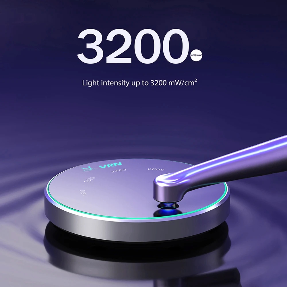 lampara fotocurado dental fotopolimerizadorVRN VAFU Dental LED curing light 1s/2mm resin wide spectrum 385-515nm 9 modes caries