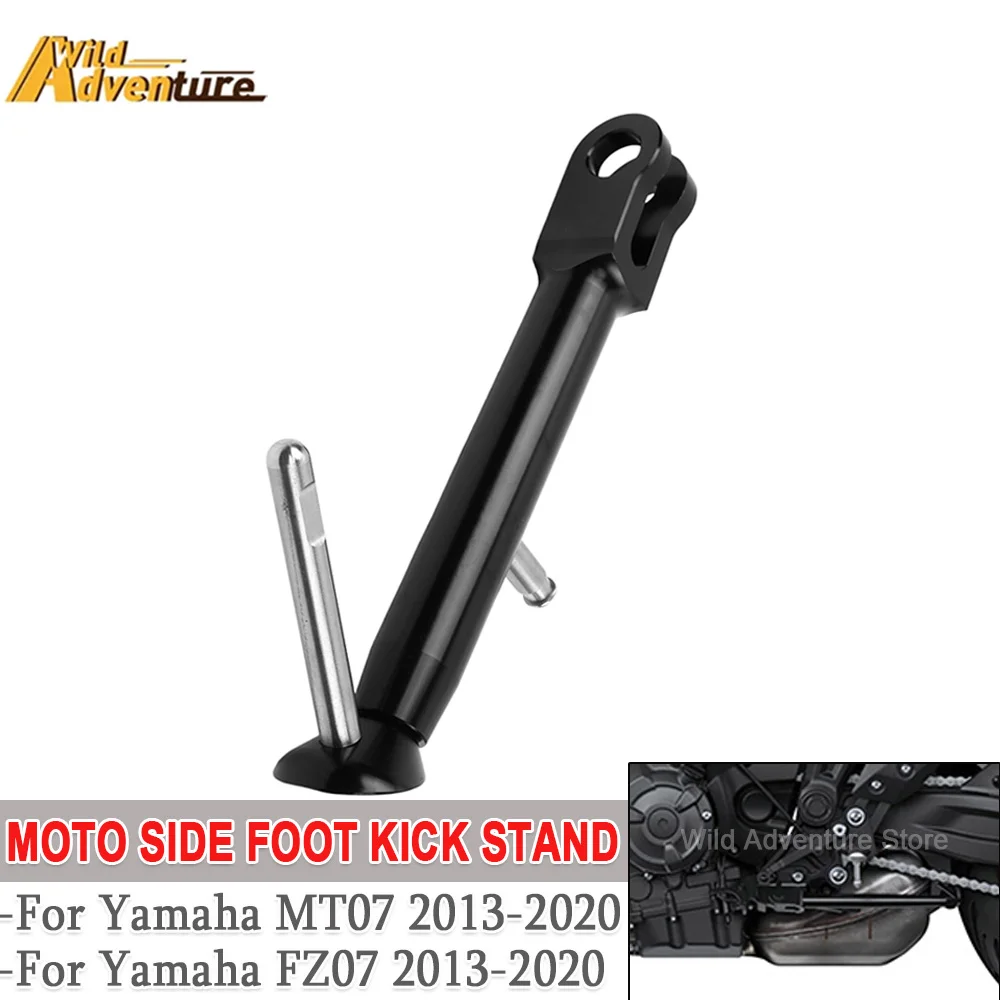 

Motorcycle Bracket Support Feet Side Foot Frames For Yamaha MT07 FZ07 MT FZ 07 2013-2020 Stand Leg Adjustable Kickstand Holder