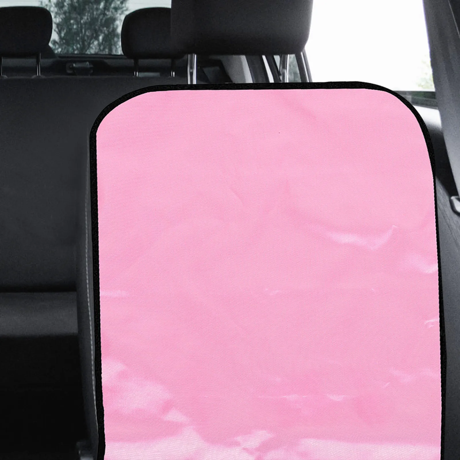 Pink Fake Car Seat Back Protector Backseat Kick Mat Cover Car Seat Guard for Dirt Mud Kick Mat Cover view 2