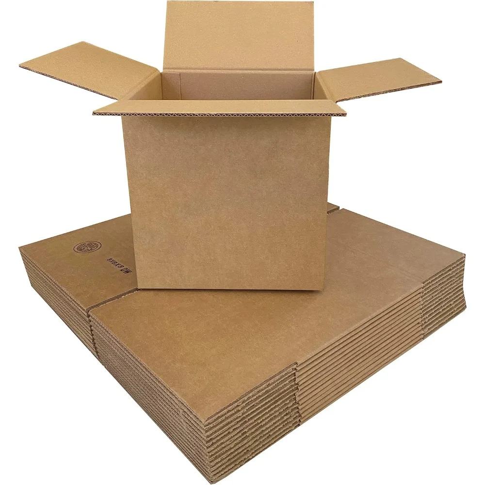 Robuste 275 Pfund gewellte Versandkartons – 15er-Pack, 8 x 8 x 8 Zoll, robuste Bewegungs- und Paketzubehör