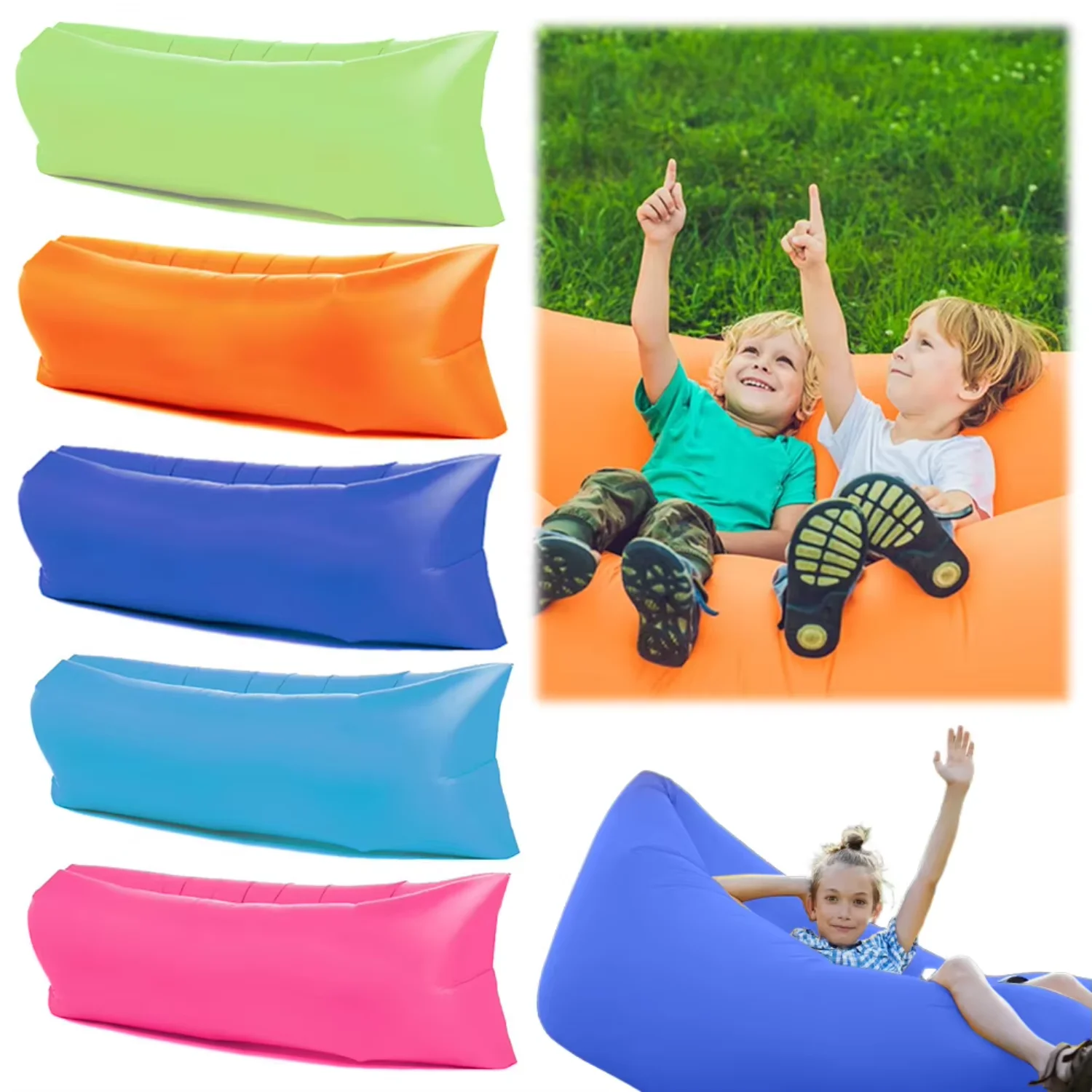 Inflatable Sofa Air Sofa Chair Inflatable Lounger Portable Couch  Outdoor Party Camping Beach Music Festival