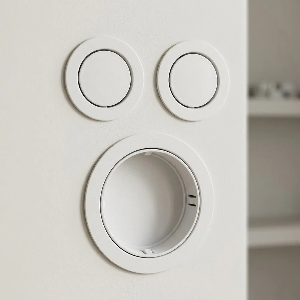 Wall Hole Cover Plastic Round Mesh Protective Cap for Air Conditioning Ventilation with Long lasting Material and Easy Setup
