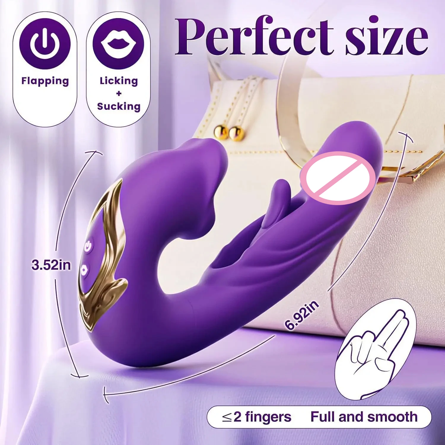 3 في 1 اللسان لعق دسار هزاز للنساء تحفيز البظر G بقعة مدلك ترفرف معدات الاستمتاع واللعب الجنسي للبالغين