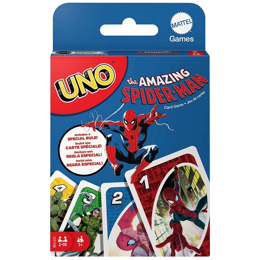 UNO Spider-Man Card Matching UNO WISH Game Multiplayer Family Party Boardgame UNO Card Game Funny Friends Entertainment Poker