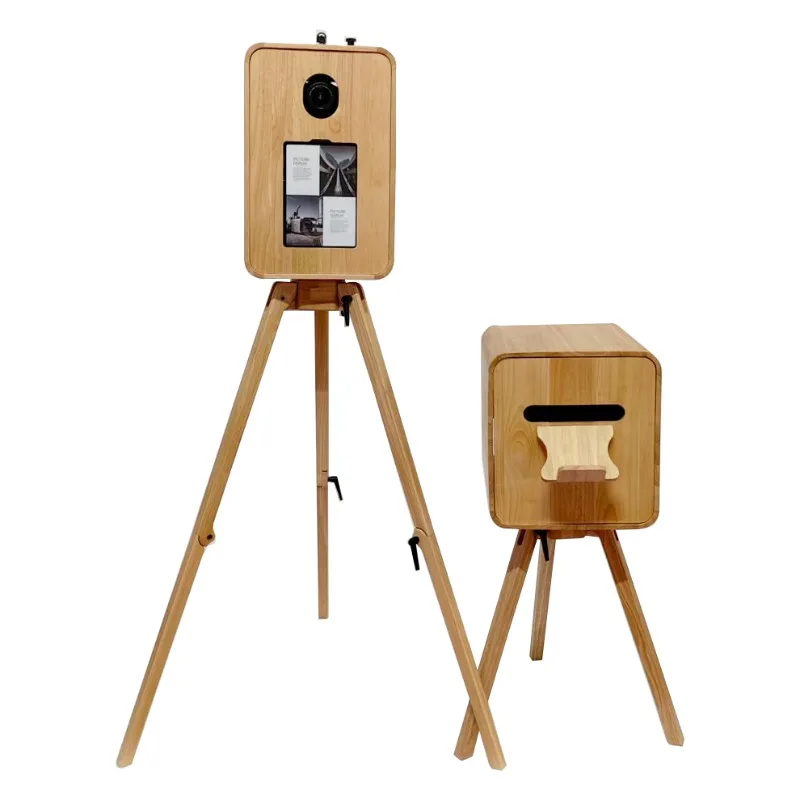 Photobooth With Printer Stand Vintage Photo Booth Shell for Parties & Events With Flight Case