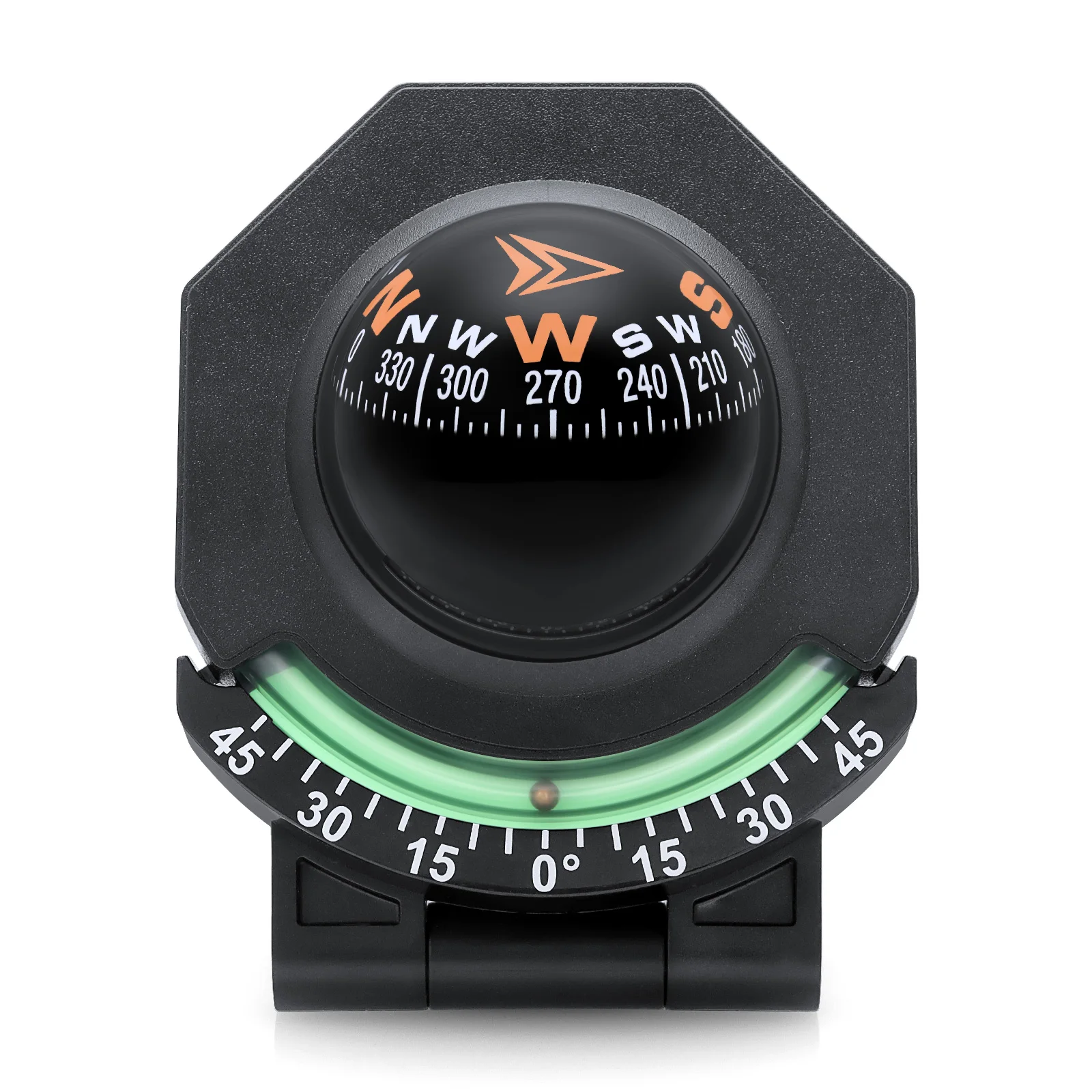 عالية الدقة الملاحة 2IN 1 الميل البحرية سيارة البوصلة لوحة سيارة البوصلة ل مركبة قارب شاحنة كرة توجيه قابلة للطي