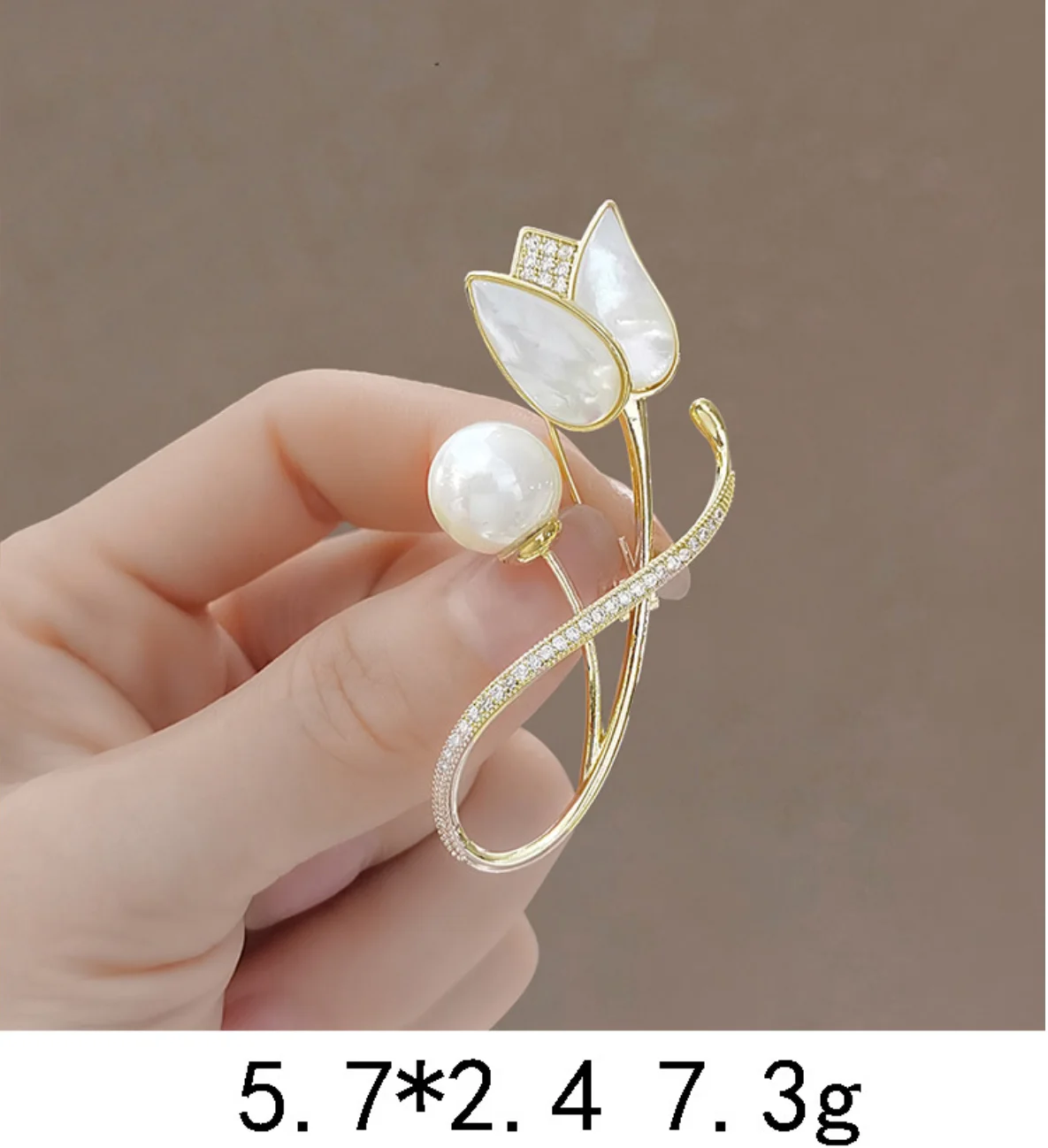 Fashion Pearl butterfly Rhinestone Brooches For Women Elegant Metal Fixed Clothing Pins Daily High-end Jewelry wholesale