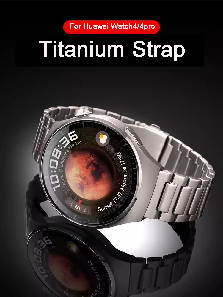 Titanium Strap for Huawei Watch 4 /4 Pro/Gt3 Pro 46mm /Gt2 /2Pro Band I-Shape Watchband for Huawei Wacth 3 Pro New,22mm Bracelet