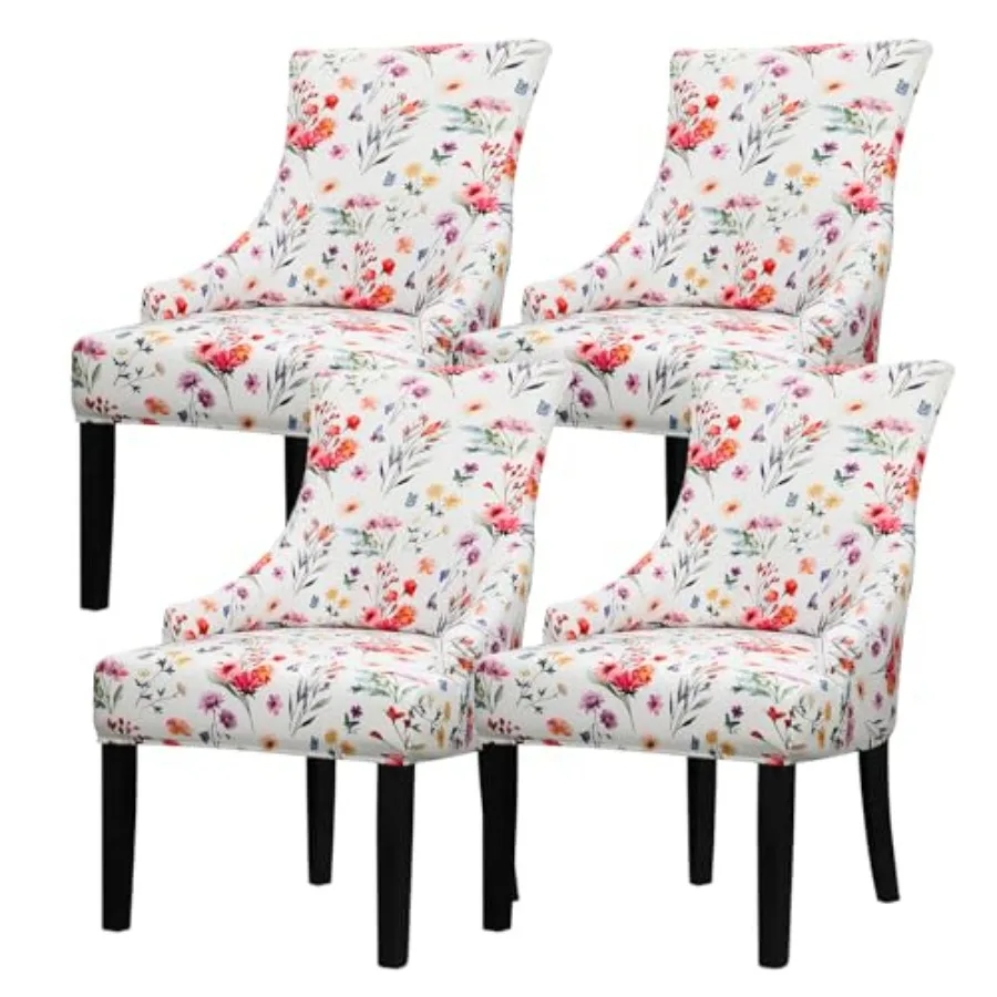 

Чехлы для кресел Wingback с узором - Эластичные чехлы для кресел Wingback без подлокотников, чехлы для обеденных стульев Wingback