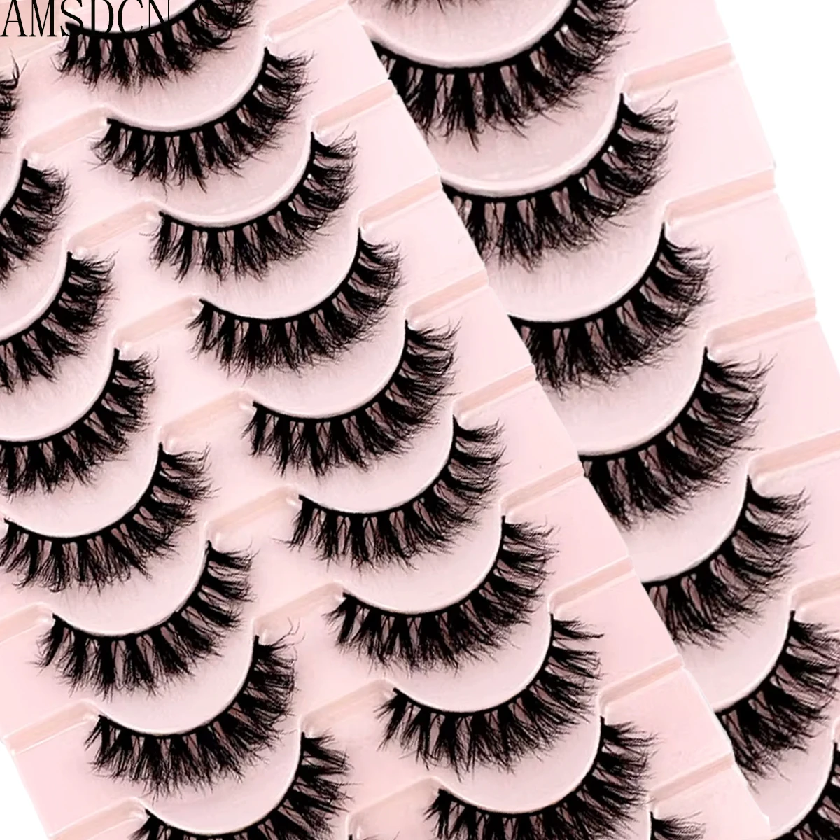 NIEUWE 10 pairs 100% Echte Nep Nertsen Wimpers 3D Natuurlijke Valse Wimpers 3d Nertsen Wimpers Zachte Wimper Extension Make kit Cilios h13