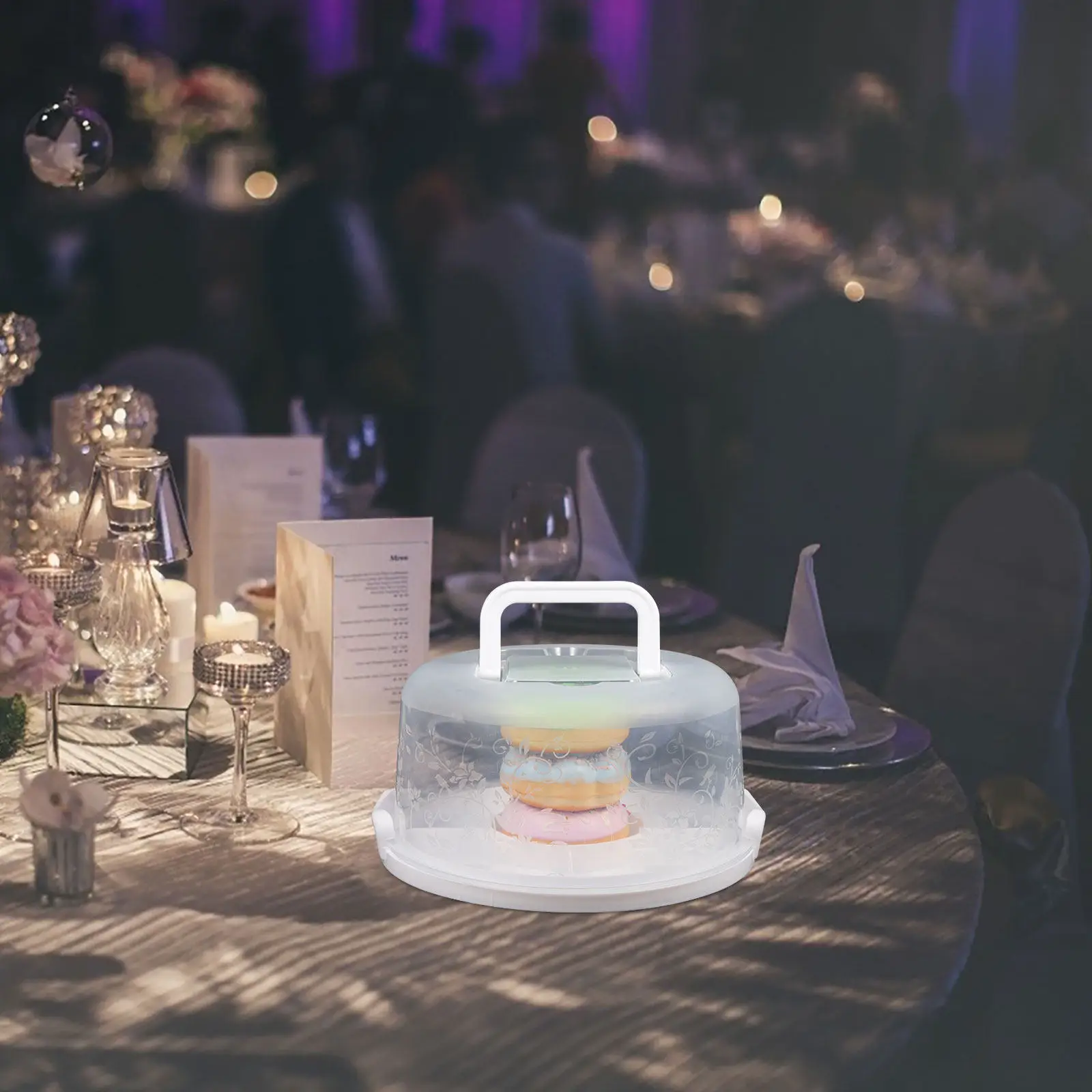 

Многоразовый контейнер для торта с ручкой, герметичный, пищевой, безопасный, для удобной переноски и хранения