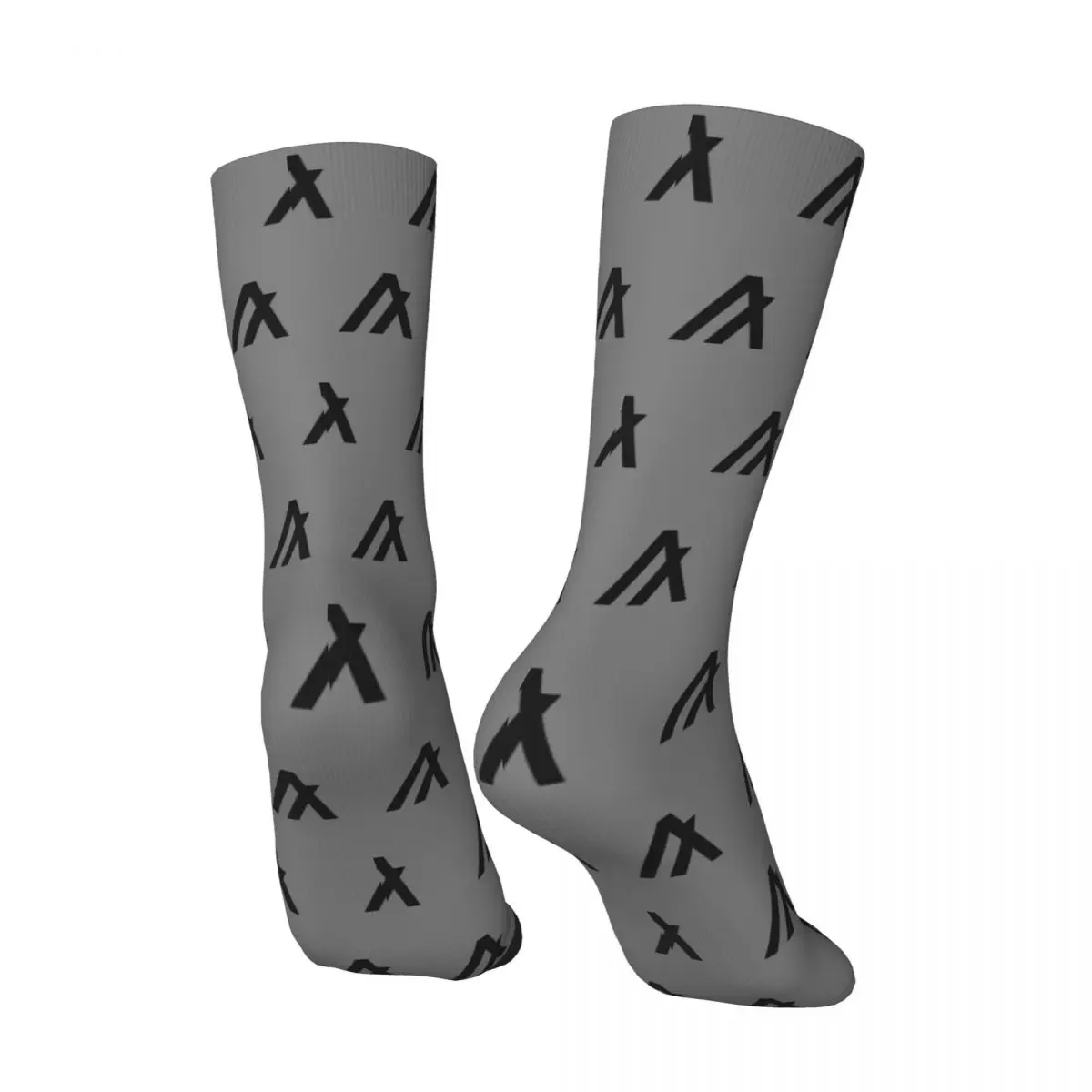 Retro Black ALGO COOL Men's compression Socks Unisex Algorand Technologies Harajuku Pattern Printed Novelty Crew Sock