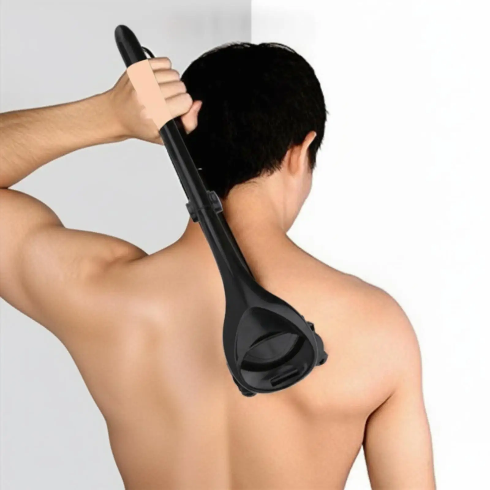 Back Shaver with Long Handle Compact Shaver with Long Handle Non-Slip for Travel