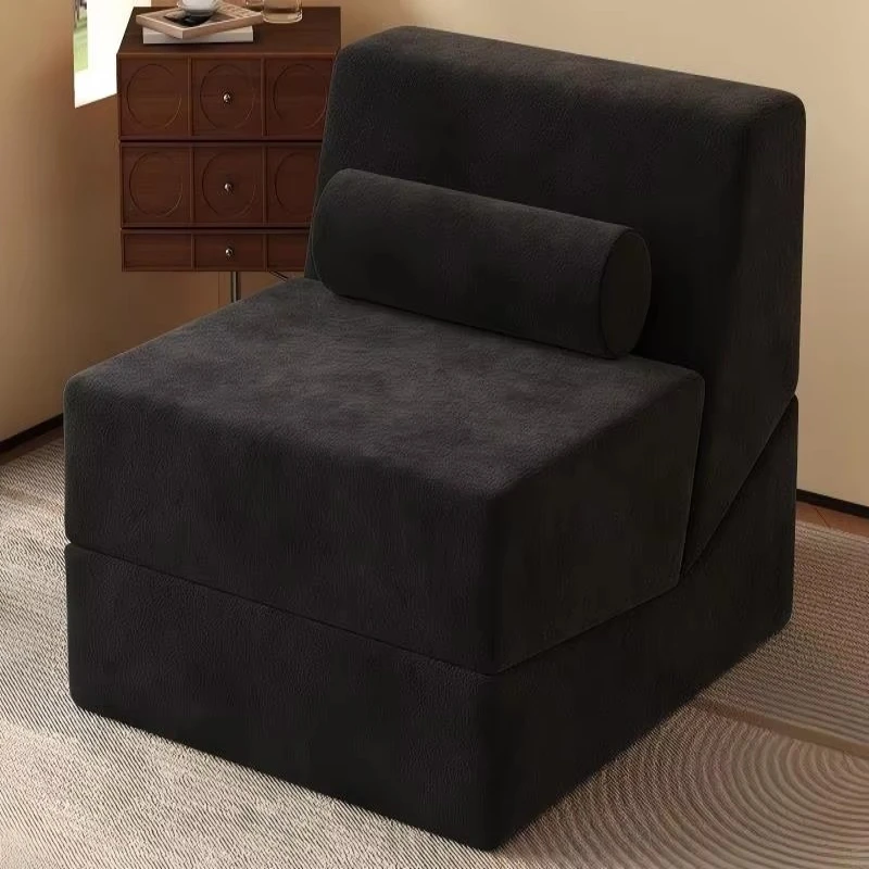 Multifunctional folding single sofa chair convertible lazy sofa bed home living room balcony