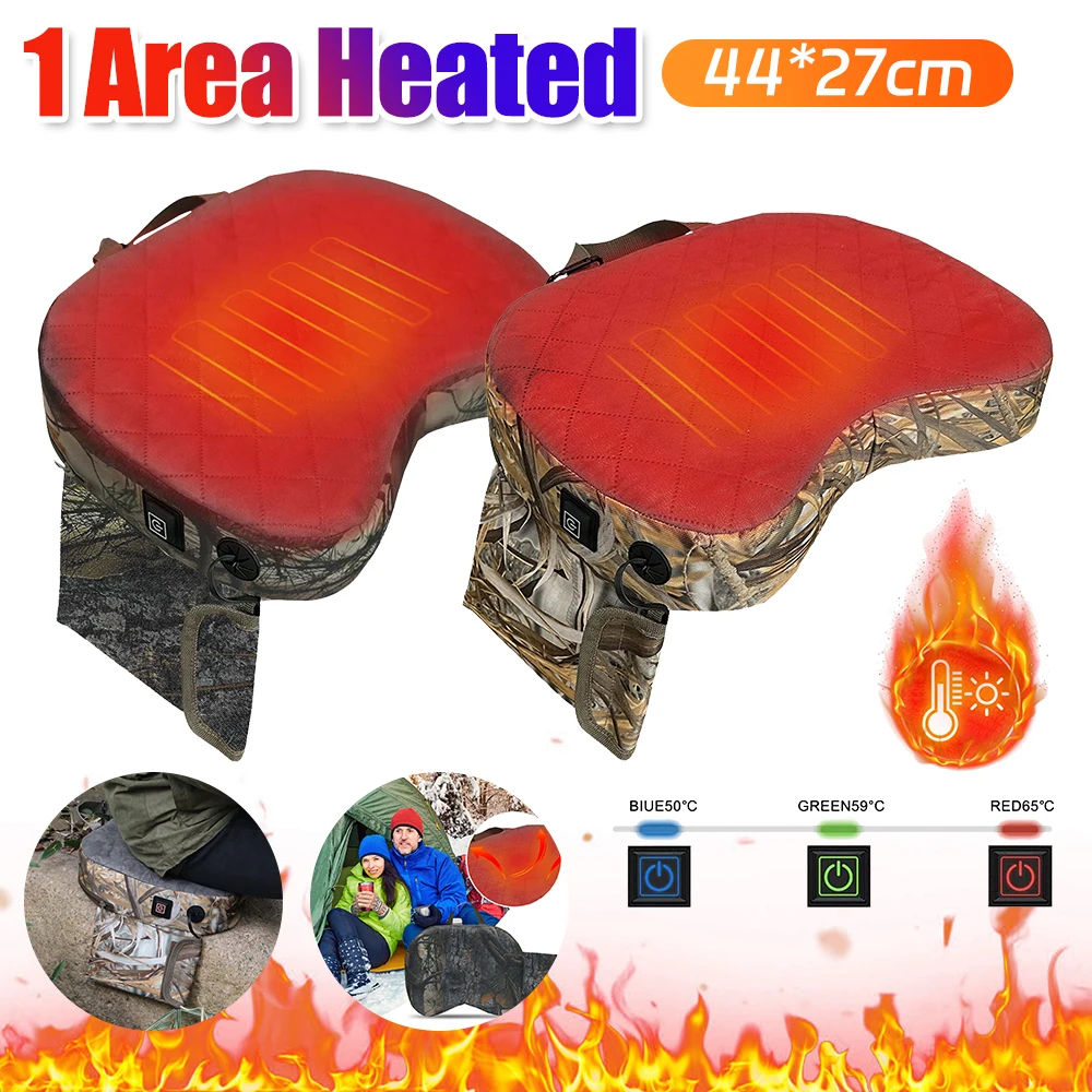 

Hunting Heated Seat Cushion Waterproof Heating Seat Cushion USB Power Portable Sponge Cushion for Camping Stadium
