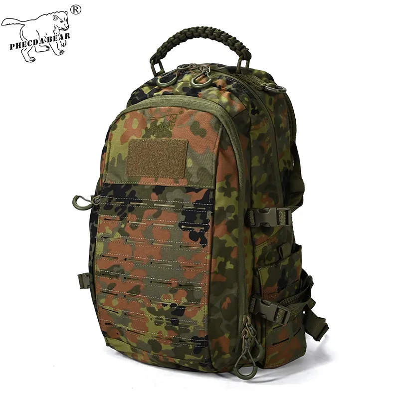 Mochila táctica Flecktarn corte láser nylon 550D para portátil - imagen 2