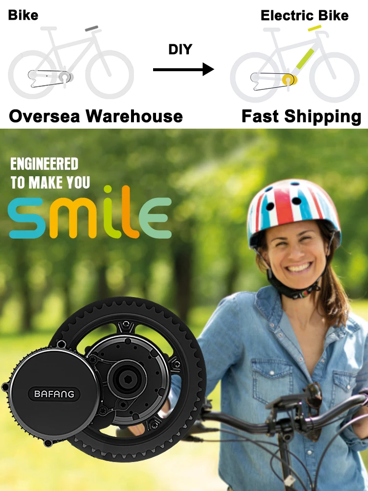Bafang 250W 350W 500W Motor Kit 36V Mid Drive Elektrische Fiets Conversie Kits BBS01B BBS02B EBike Motor 13Ah 24Ah Fiets Batterij - afbeelding 2